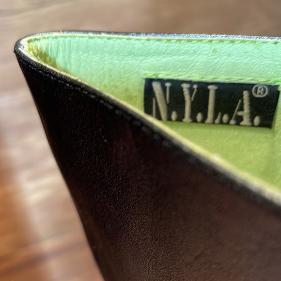 N.Y.L.A knee high leather heeled boots size 8.5 M - Picture 10 of 13